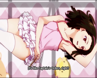 Nadeko (who I think is meant to be 14), attempts to seduce Koyomi in none-too-subtle fashion.